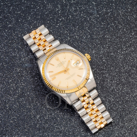 Rolex Datejust 1601 36MM Champagne Dial With Two Tone Jubilee Bracelet