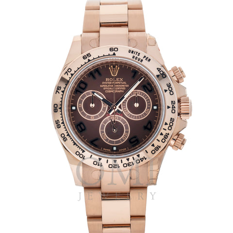 Rolex Daytona 116505 40MM Chocolate Dial With Rose Gold Oyster Bracelet