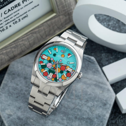 Rolex Oyster Perpetual 126000 36MM Turquoise Celebration Dial With Oyster Bracelet