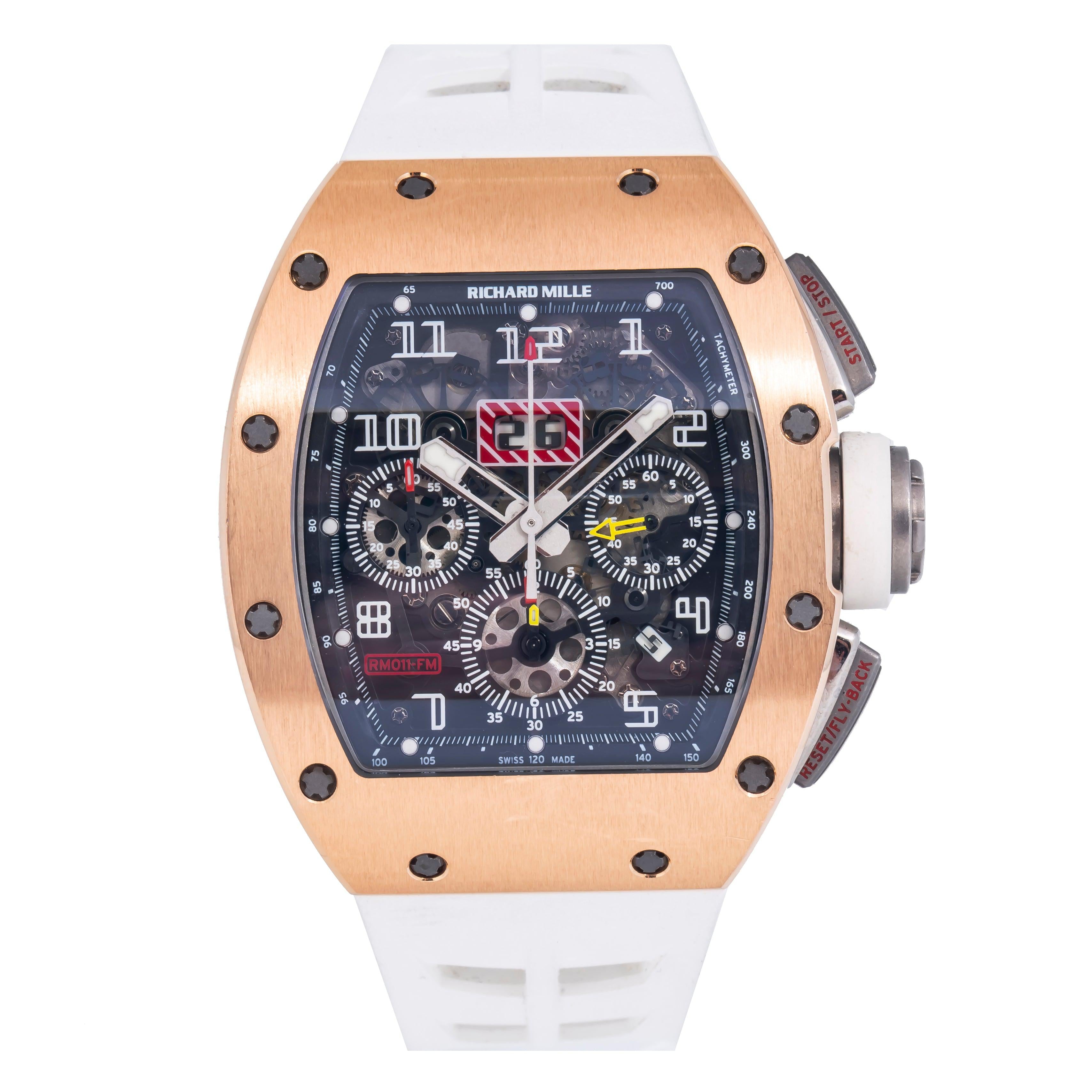 Rose Gold Reloj Richard Mille Felipe Massa Rose Gold Richard Mille