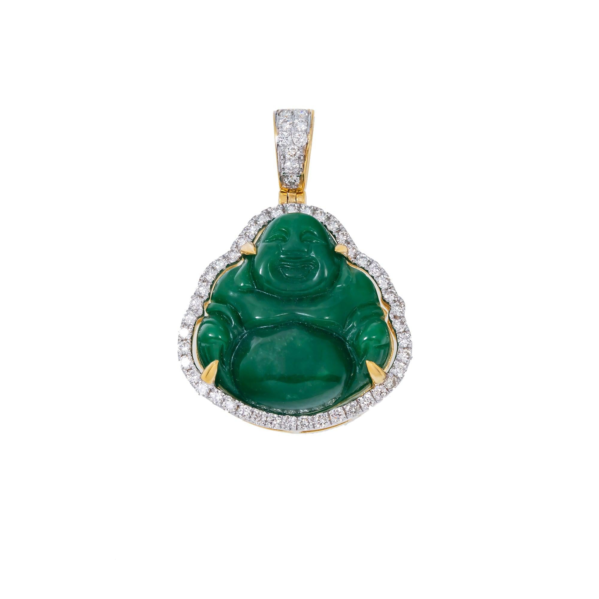 Real gold jade hot sale buddha pendant