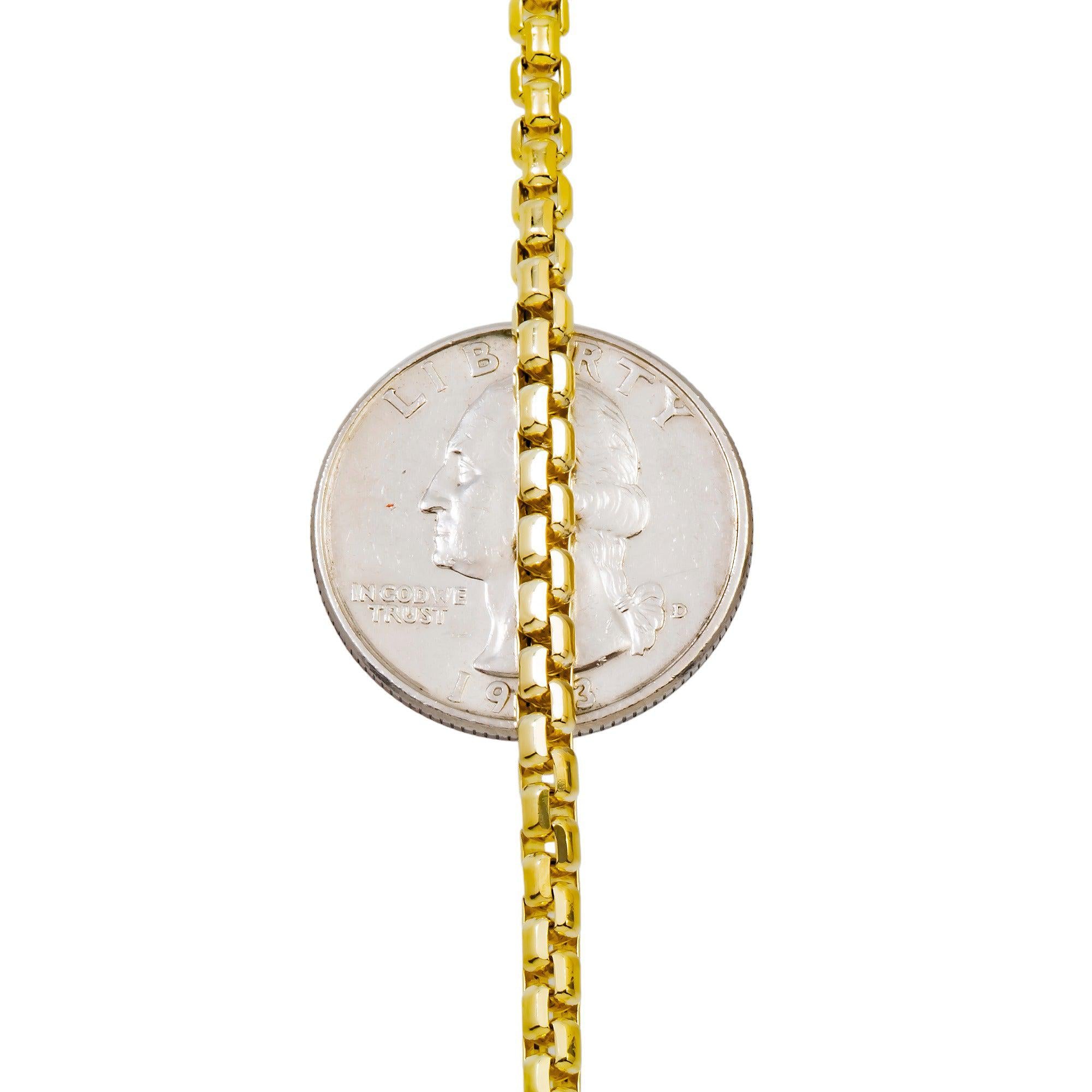 10K GOLD HOLLOW 3.14MM BOX CHAIN