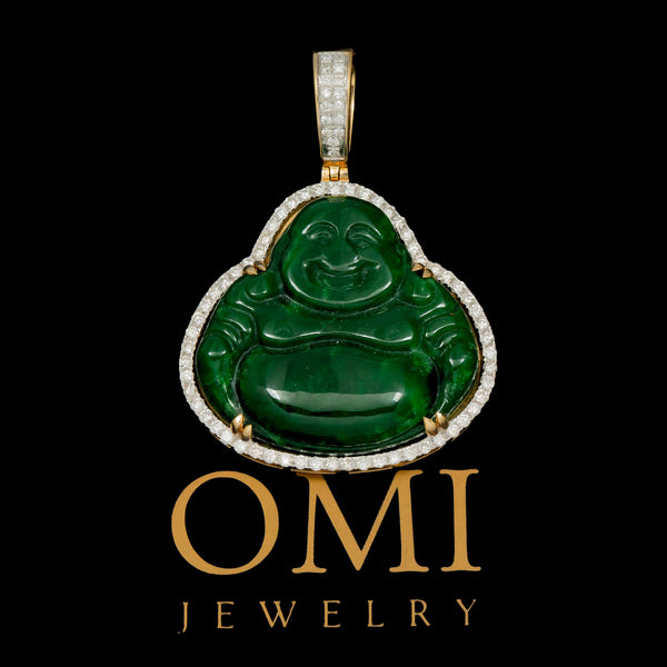 Jade buddha clearance pendant 14k