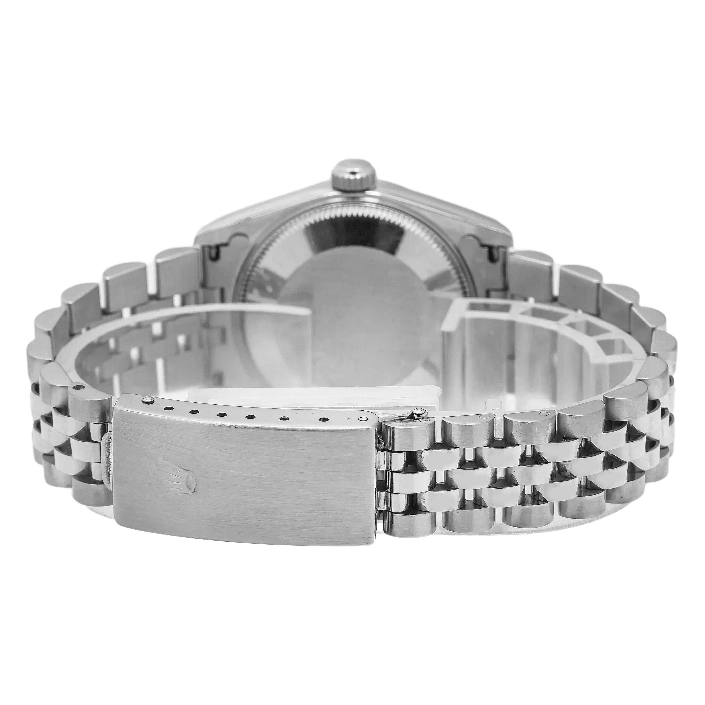 Rolex Datejust 31MM 78274 Pink Mother of Pearl Diamond Dial Fluted Bezel Stainless Steel Jubilee Bracelet