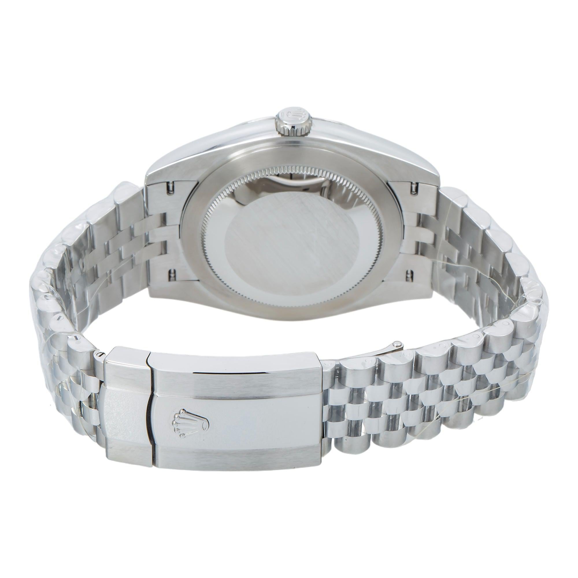 Rolex Datejust 41MM 126300 Green Dial Smooth Bezel Stainless Steel Jubilee Bracelet