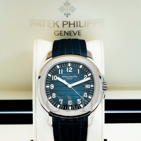 Patek Philippe Aquanaut 5168G 42.2MM Blue Dial With Blue Composite Strap