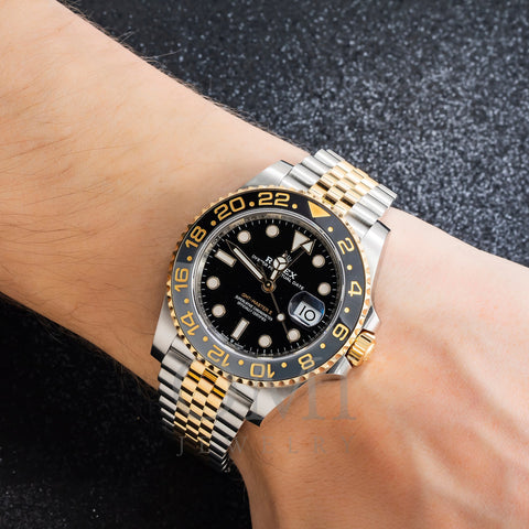 Rolex GMT-Master II 126713GRNR 40MM Black Dial With Two Tone Jubilee Bracelet