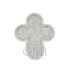 10K GOLD ROUND DIAMOND ROUNDED CROSS RING 3.21 CT
