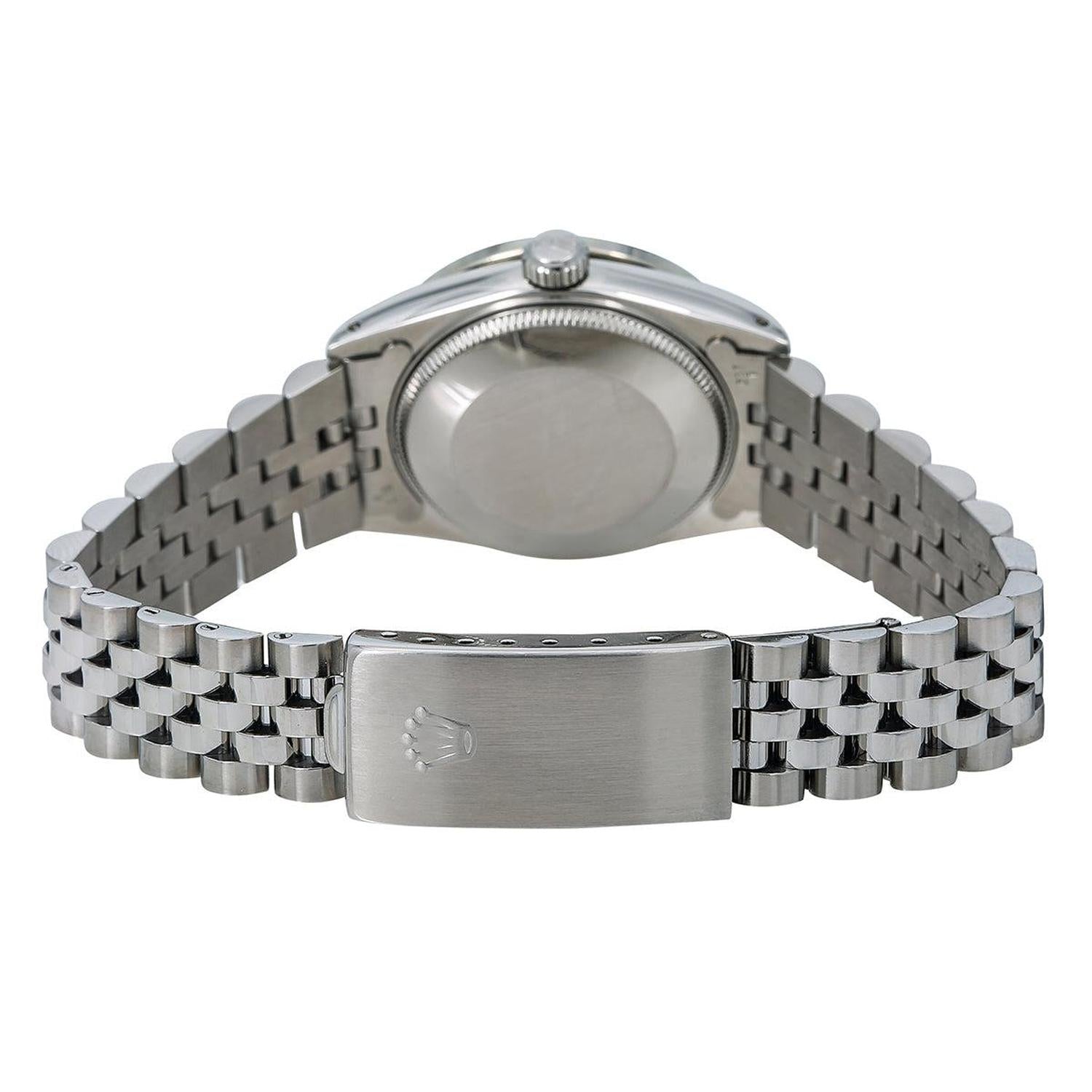 Rolex Datejust 31MM 78274 Black Diamond Dial Diamond Bezel Stainless Steel Jubilee Bracelet