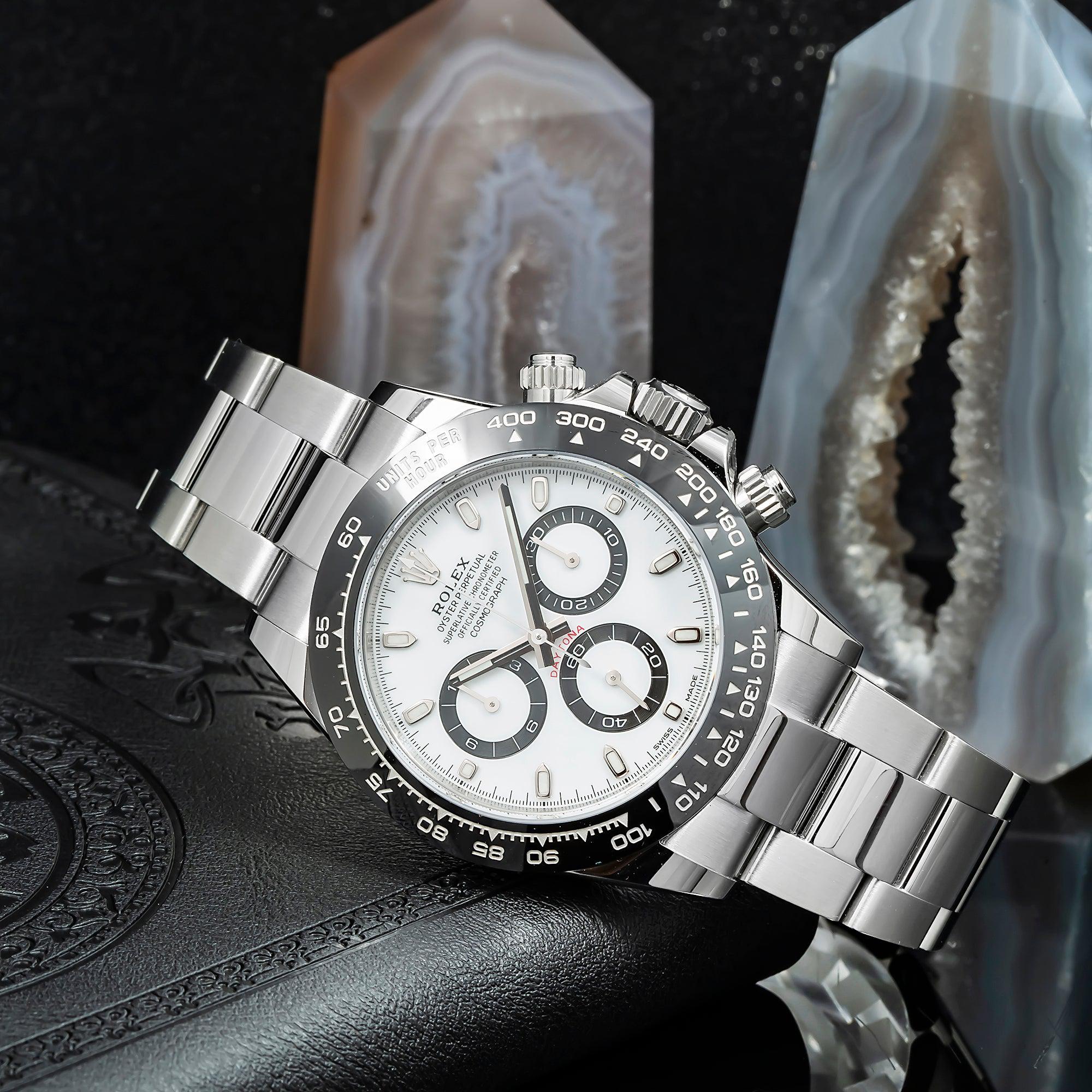Rolex Cosmograph Daytona 40MM 116500LN Panda White Dial Black Ceramic Bezel Stainless Steel Oyster Bracelet