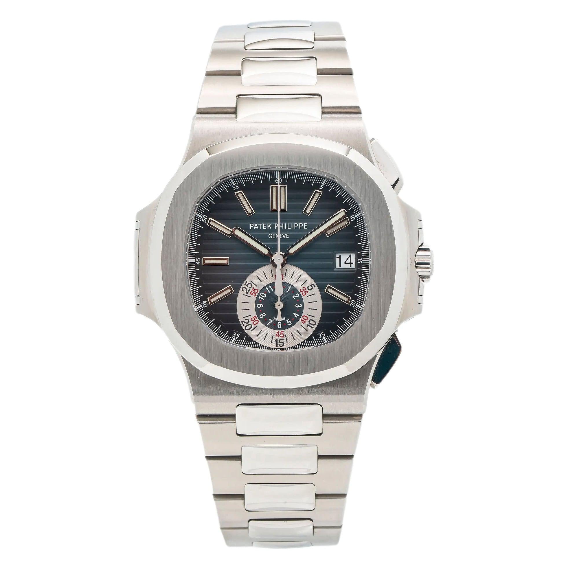 Patek Philippe Nautilus 40.5MM 5980/1A-001 Blue Dial Stainless Steel Bezel Stainless Steel Bracelet