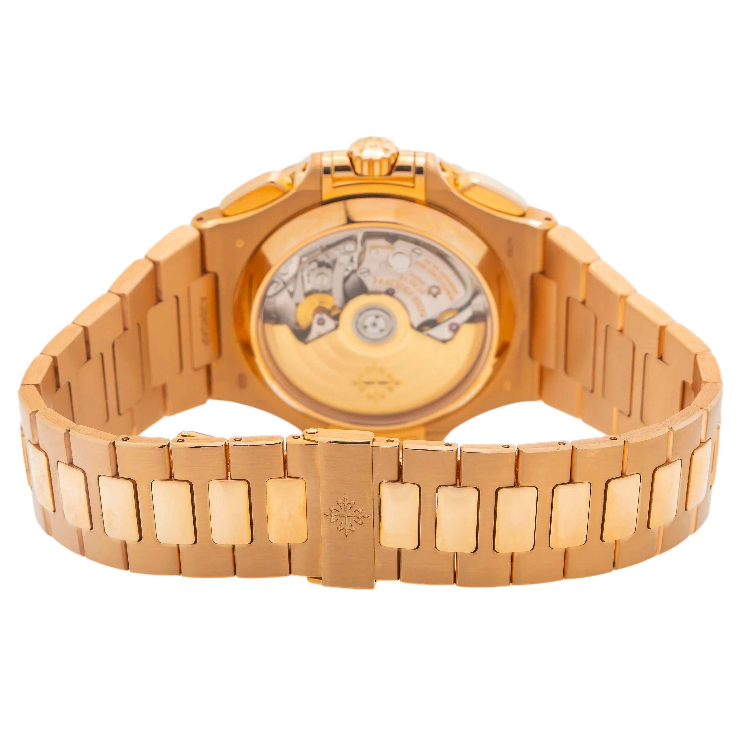 Patek Philippe Nautilus 5980/1R-001 Black Dial With Rose