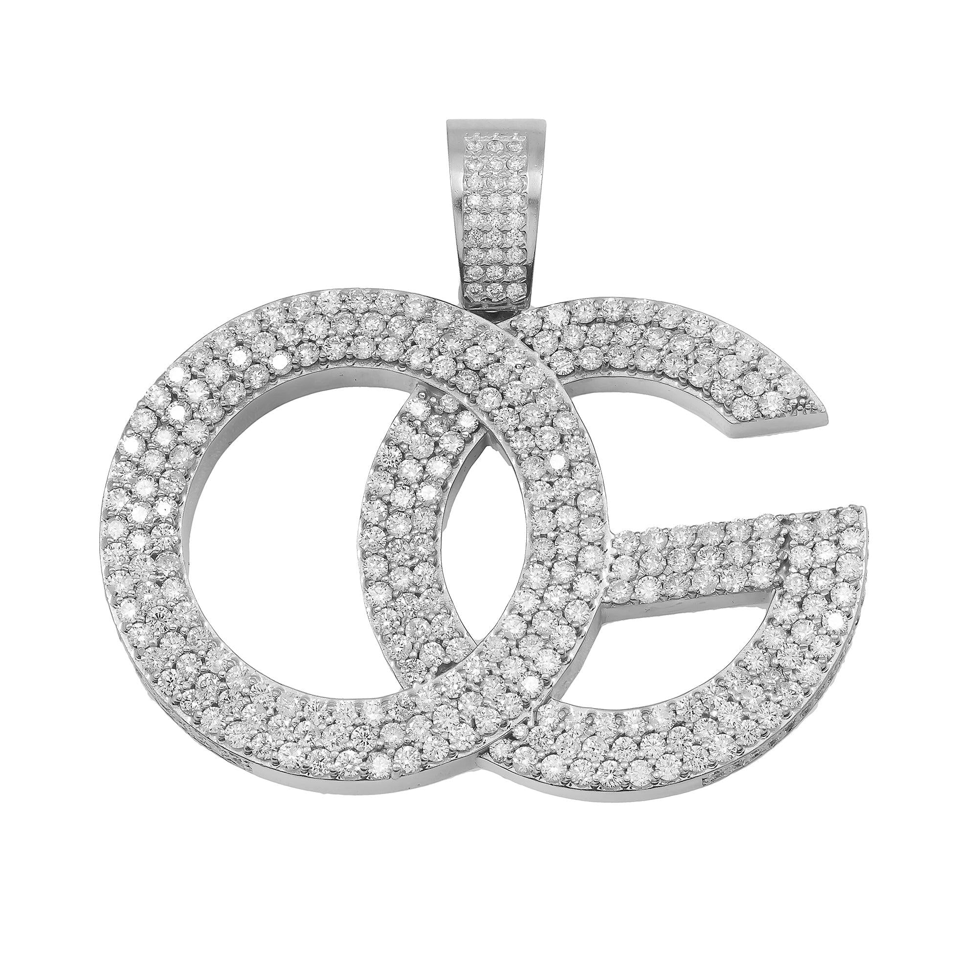 14K GOLD DIAMOND OG CUSTOM PENDANT 17.0 CT