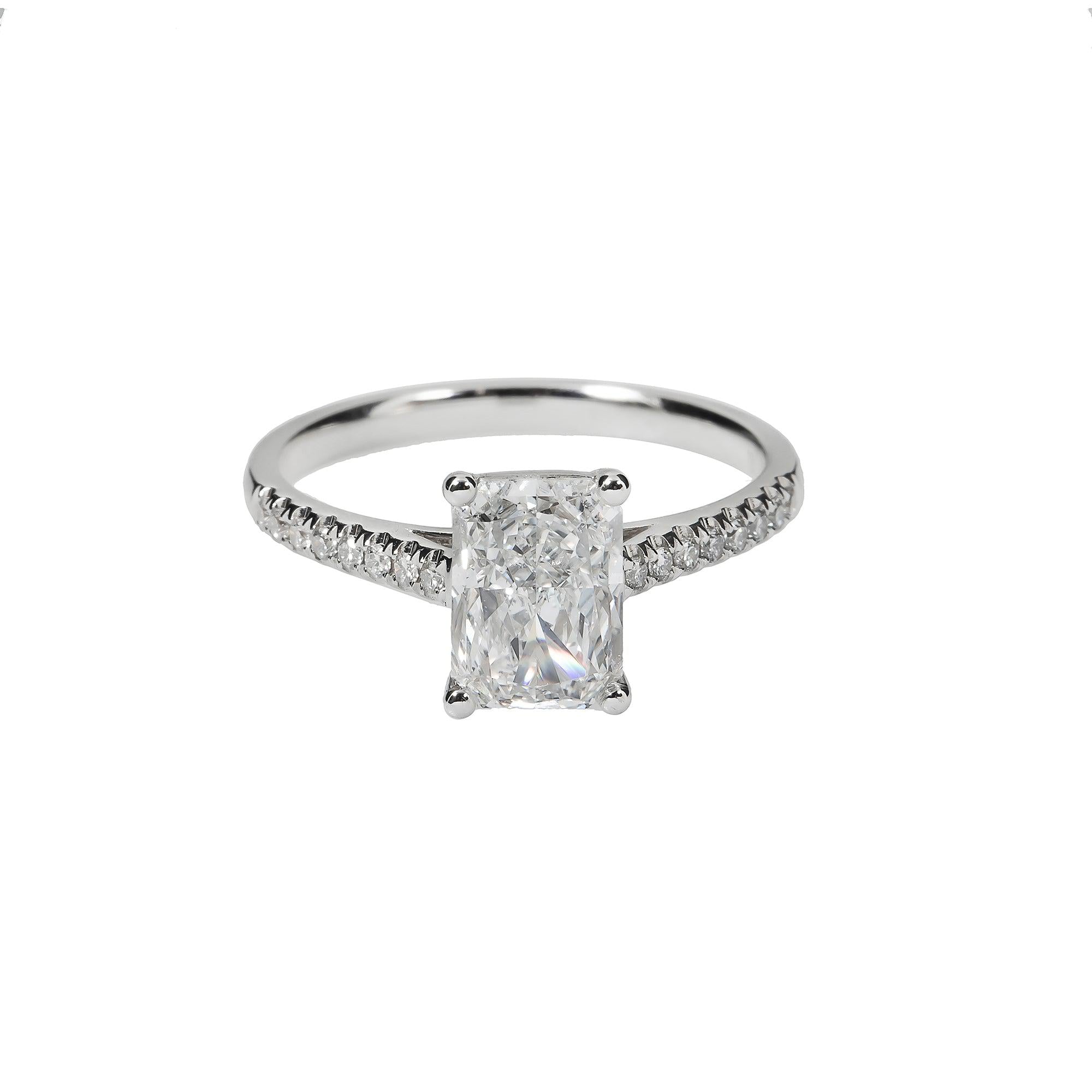 18K GOLD LAB DIAMOND RING 1.32 CTW