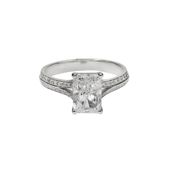 18K GOLD LAB DIAMOND RING 2.37 CTW