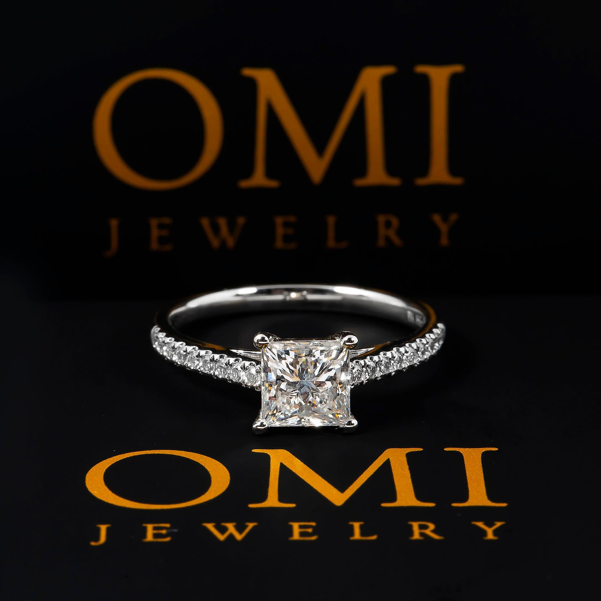 18K GOLD LAB DIAMOND RING 1.34 CTW