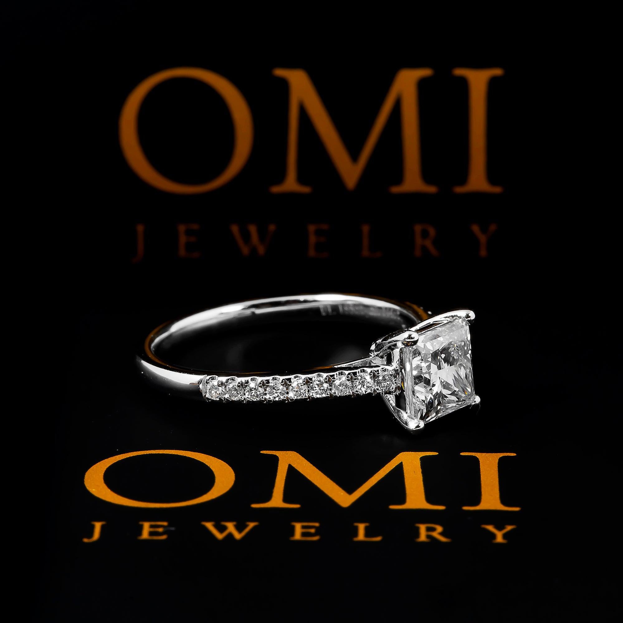 18K GOLD LAB DIAMOND RING 1.34 CTW