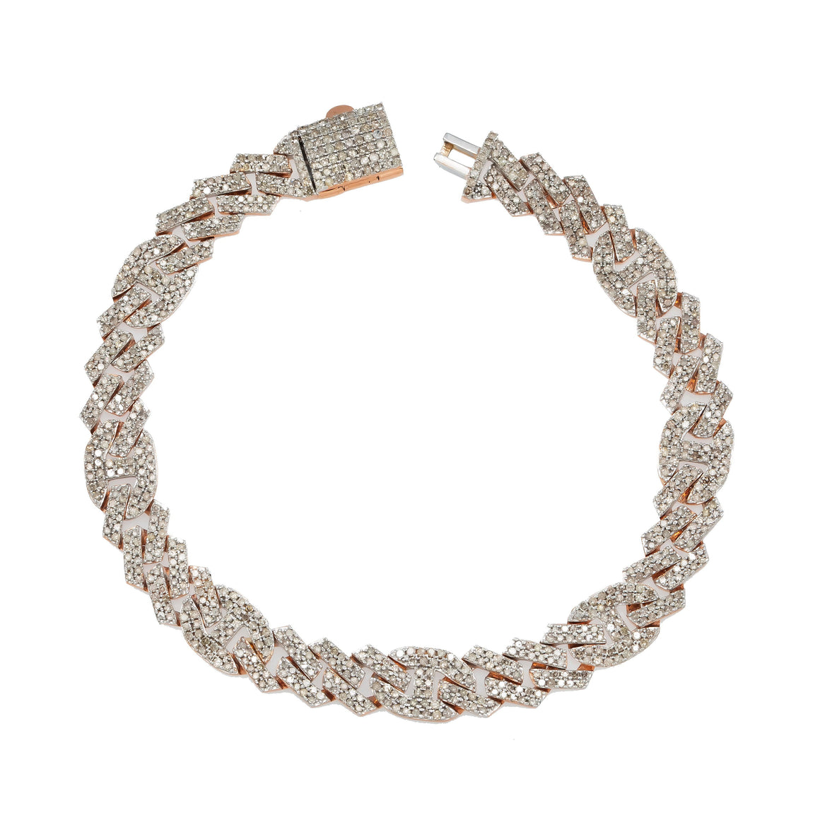 Women's Diamond Curb Link Chain Bracelets