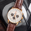 Breitling Navitimer RB0127121G1P1 46MM Silver Dial With Brown Leather Bracelet