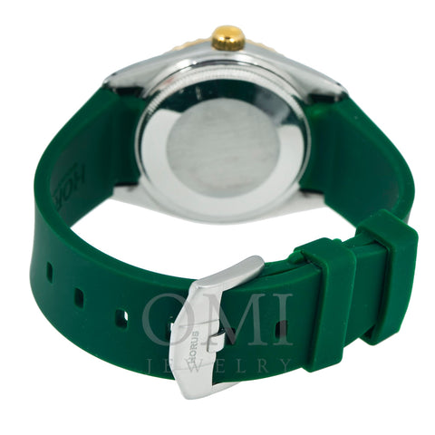 Rolex Datejust 1601 36MM Green Diamond Dial With Diamond Bezel