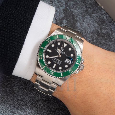 Rolex Submariner 126610LV “Starbucks” Green Bezel Black Dial 41mm Box &  Papers – Estate Watch and Jewelry Buyers Houston Ace Watch Company