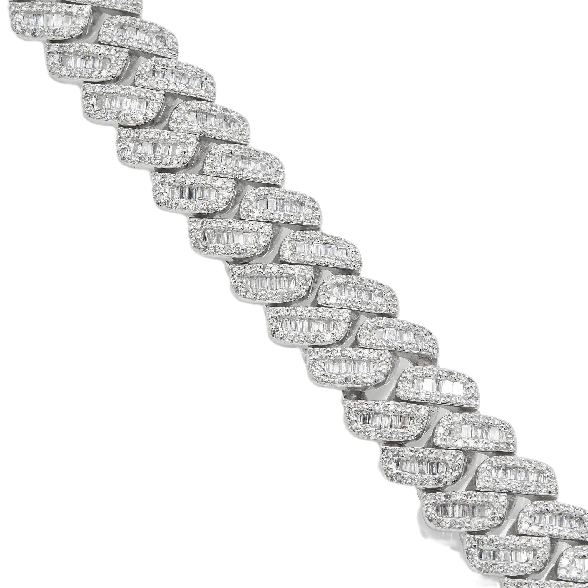 10K GOLD DIAMOND 17"/10MM  CUBAN LINK CHAIN 12.25 CT