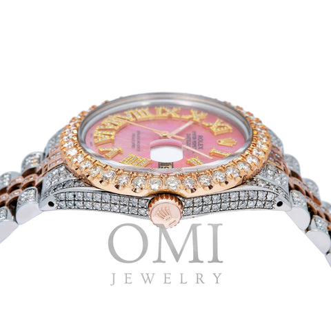 Rolex Datejust 1601 36MM Pink Diamond Dial With Two Tone Jubilee Bracelet
