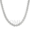 10K GOLD BAGUETTE AND ROUND DIAMOND CHAIN 12.90 CT