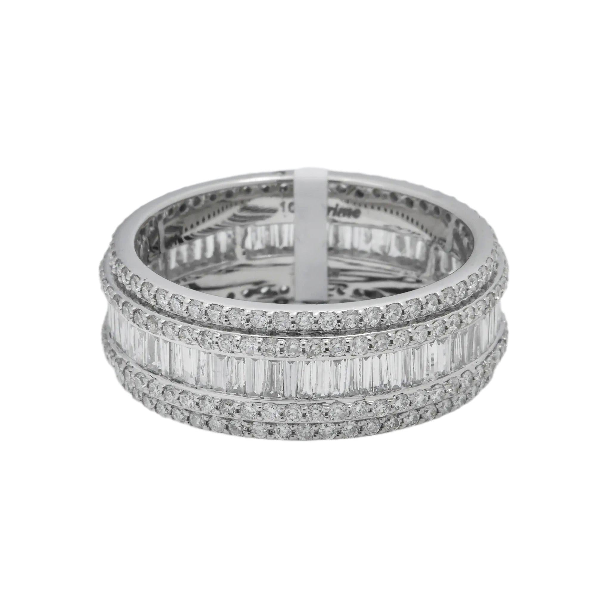 10K GOLD BAGUETTE DIAMOND CLUSTER RING 2.80 CT