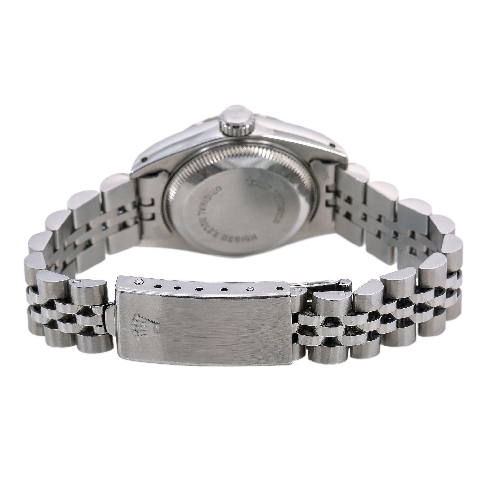 Rolex Datejust 26MM 6917 Silver Dial Fluted Bezel Stainless Steel Jubilee Bracelet