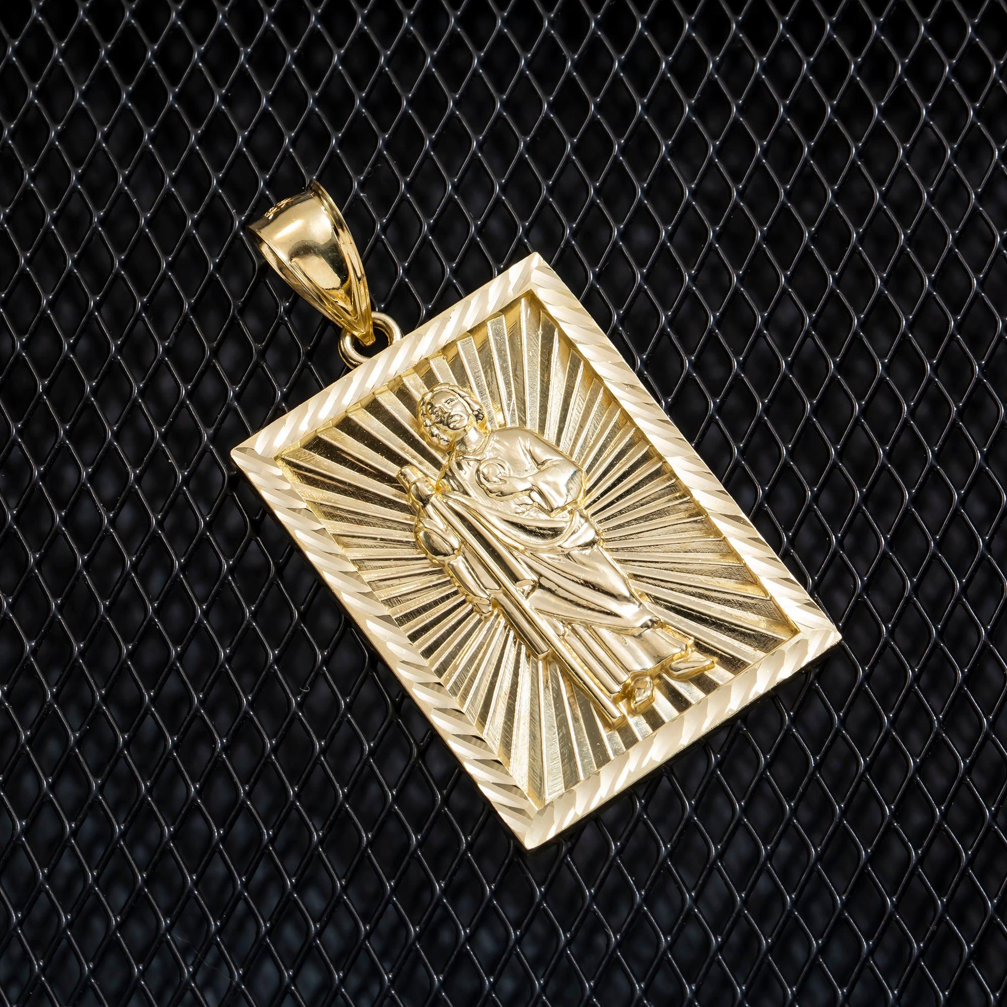 10K GOLD ST. JUDE PENDANT 13.2G