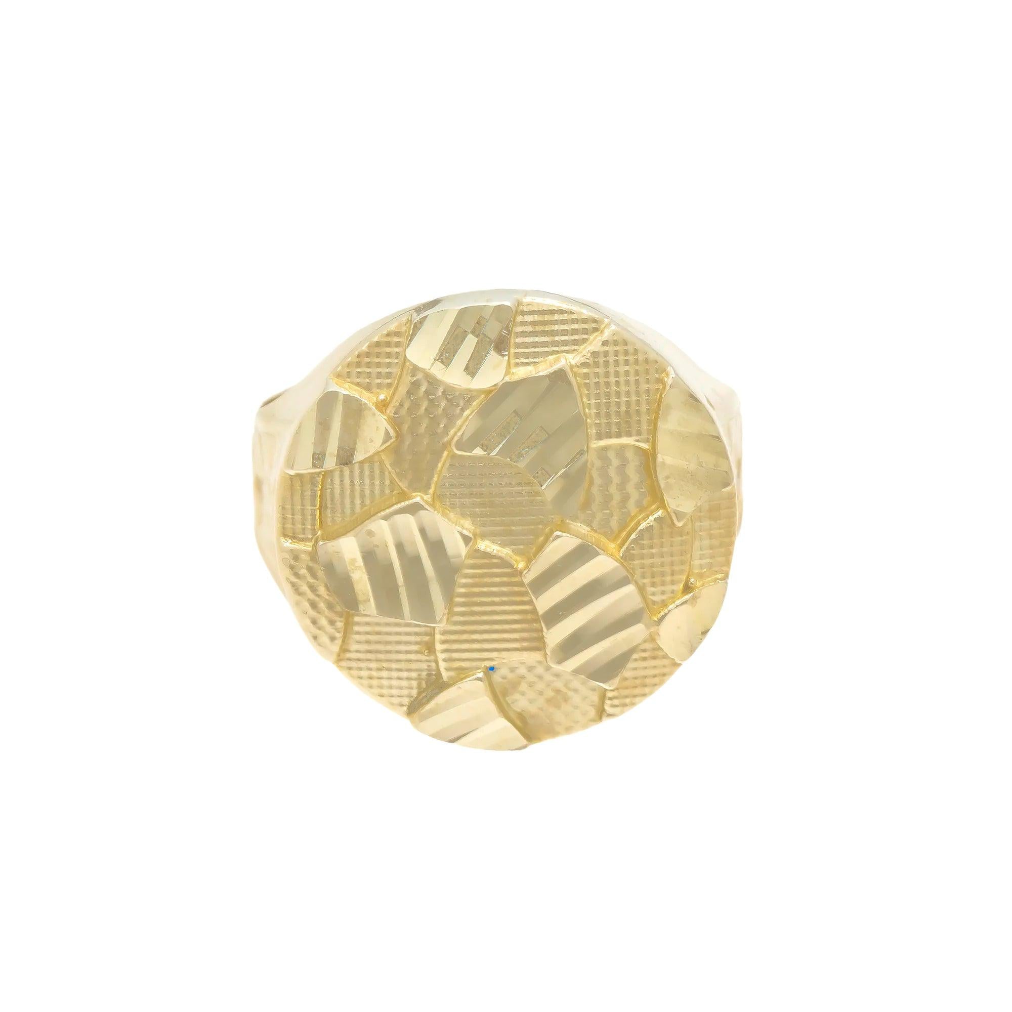 10K GOLD NUGGET RING 4.8G