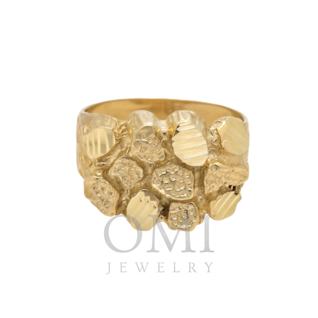 10K GOLD NUGGET RING 6.1G