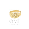 10K GOLD NUGGET RING 2.3G