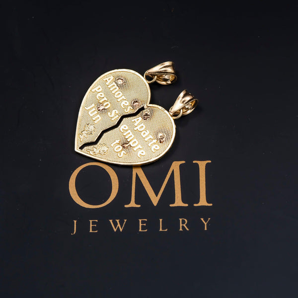 Te amo broken heart necklace Clearance