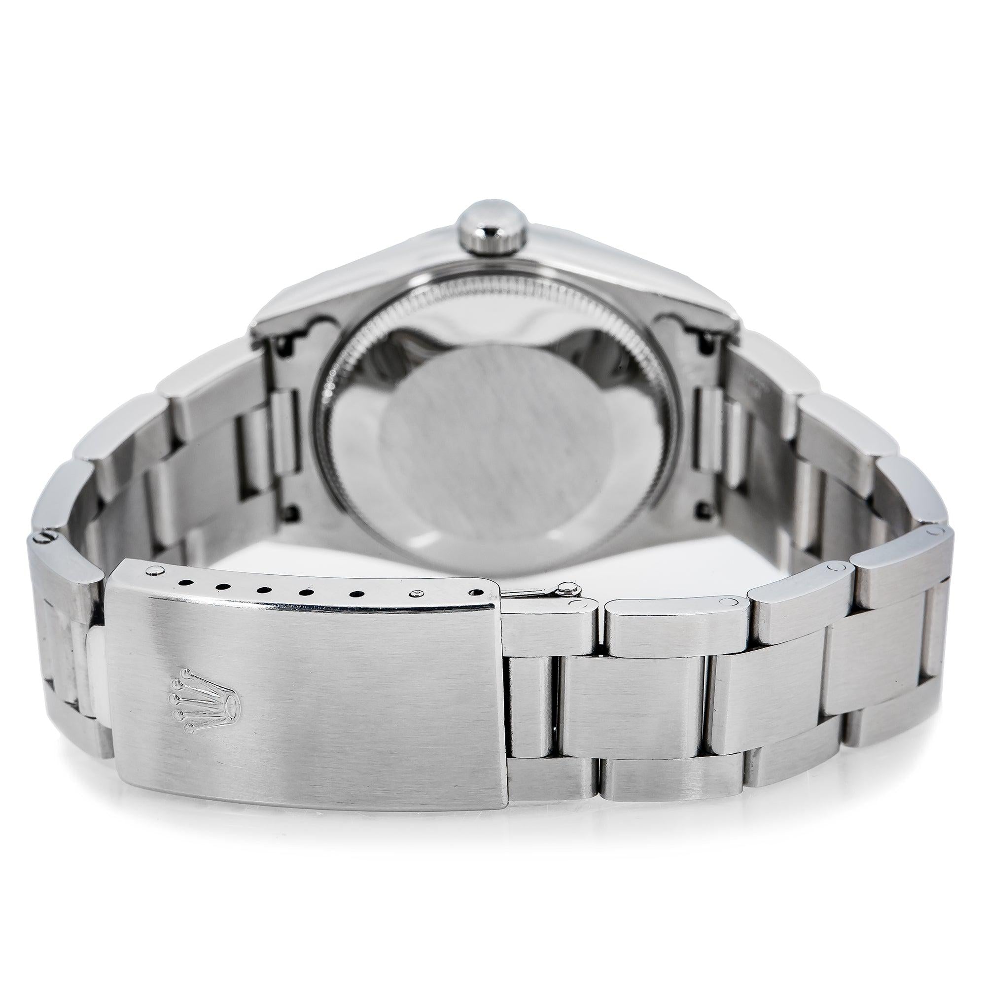 Rolex Datejust 31MM 6824 White Roman Dial Smooth Bezel Stainless Steel Oyster Bracelet
