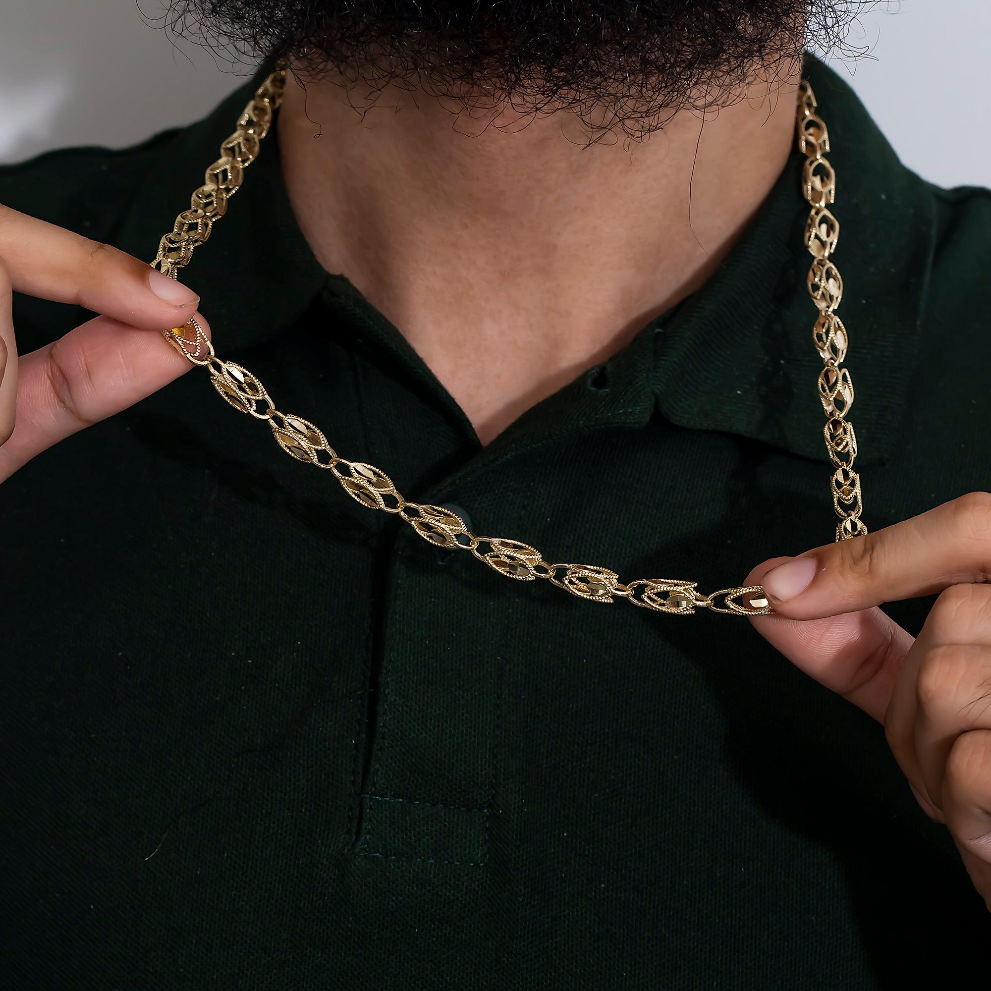 14K GOLD 6.31MM TURKISH LINK CHAIN