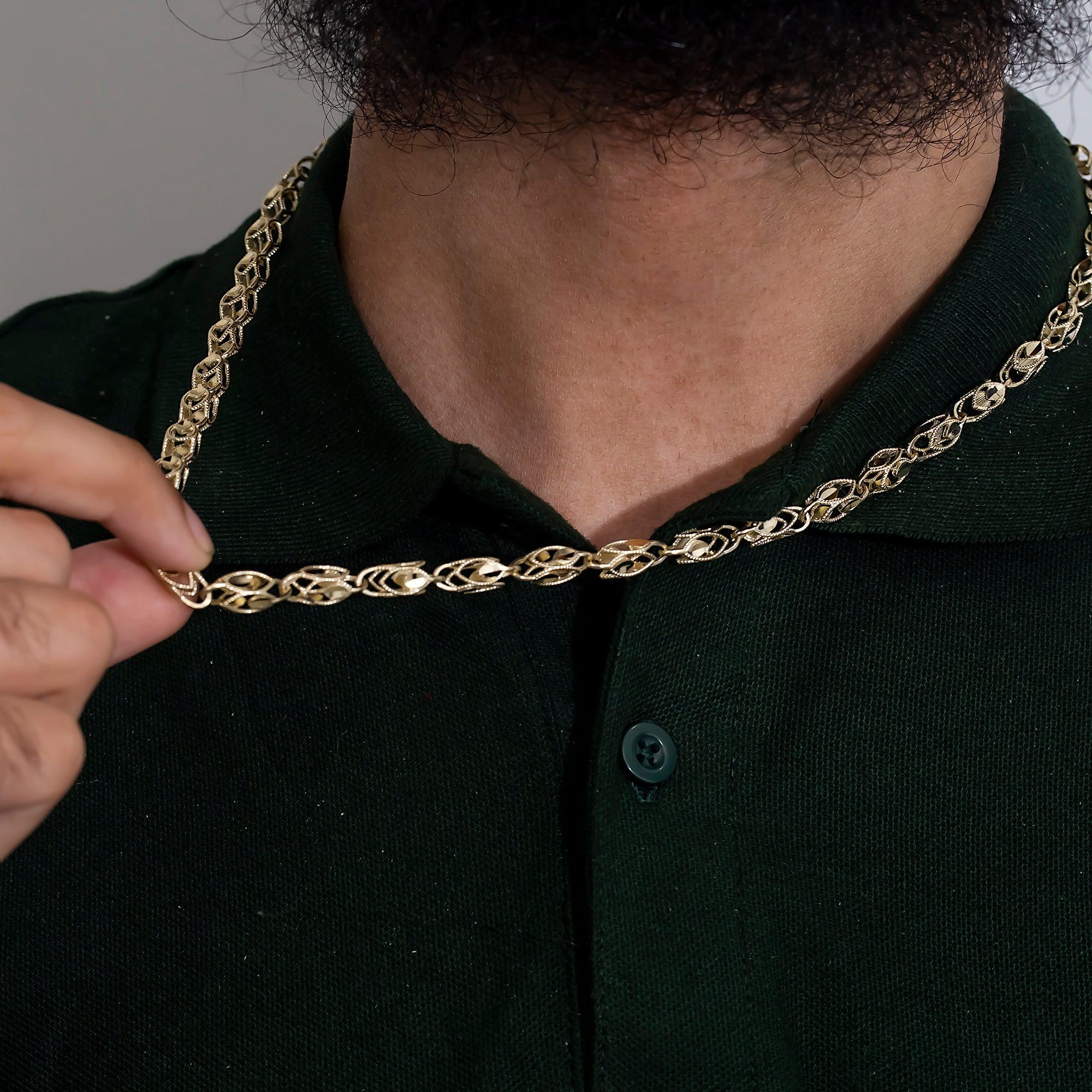 14K GOLD 5.78MM TURKISH LINK CHAIN