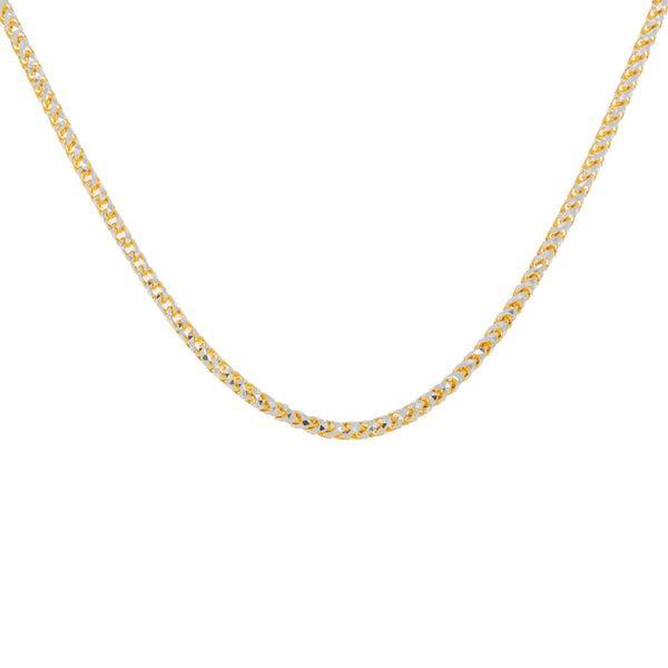 14K GOLD DIAMOND CUT 5MM SOLID CURB CHAIN