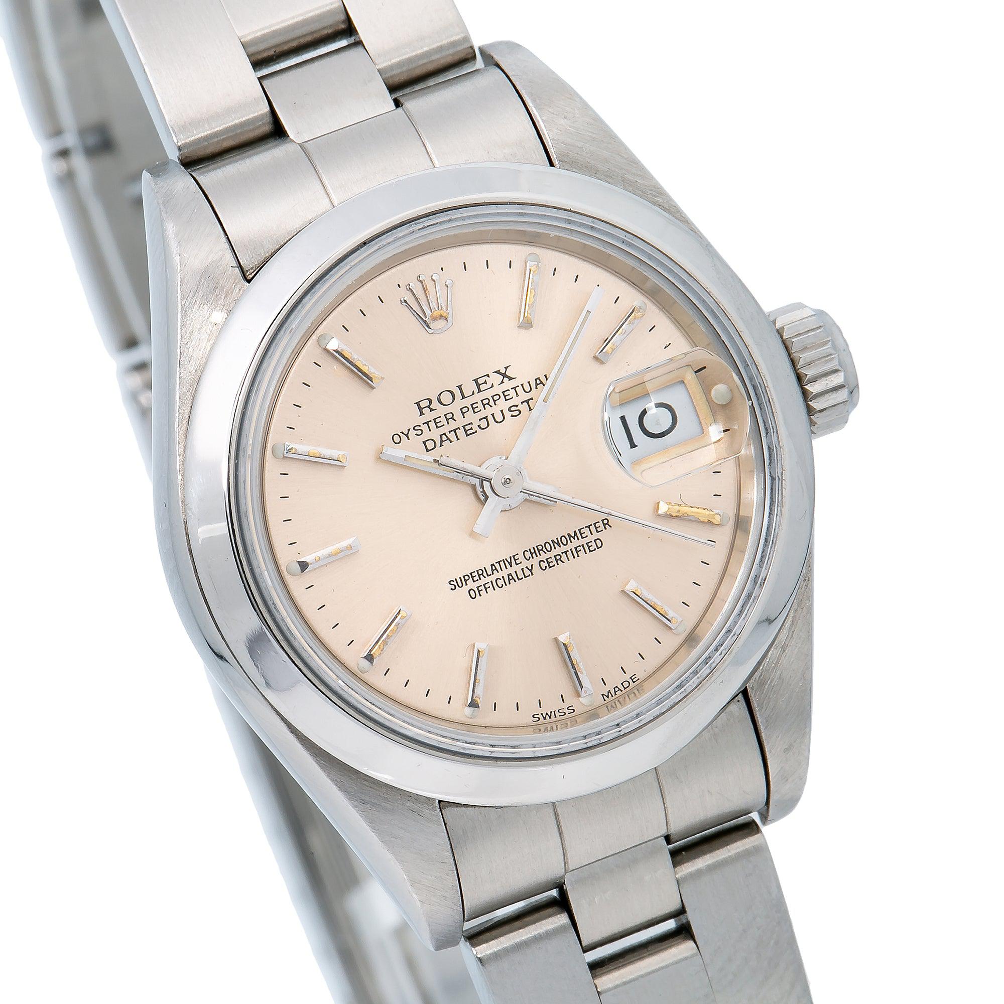 Rolex Datejust 26MM 6916 Sundust Dial Smooth Bezel Stainless Steel Oyster Bracelet