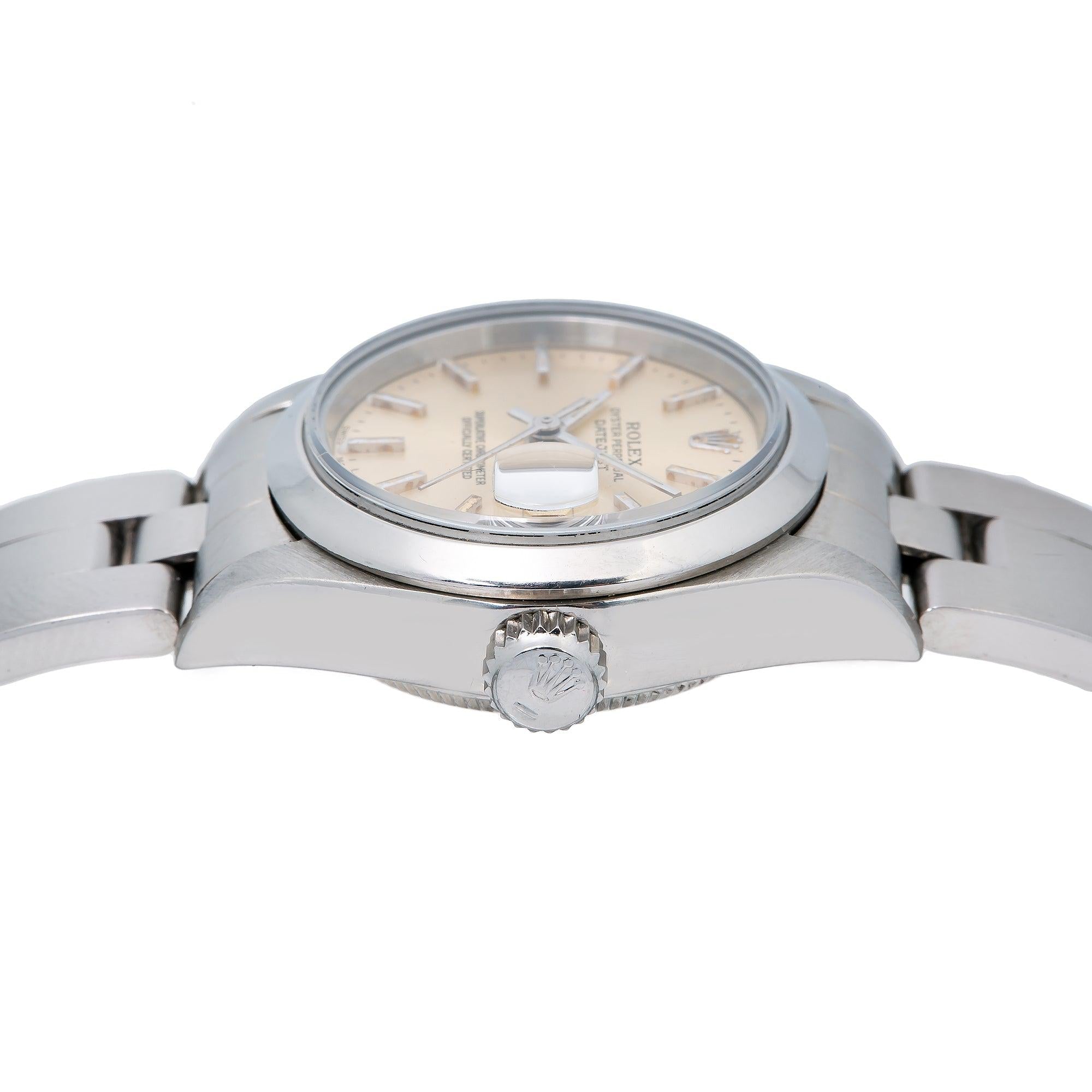 Rolex Datejust 26MM 6916 Sundust Dial Smooth Bezel Stainless Steel Oyster Bracelet