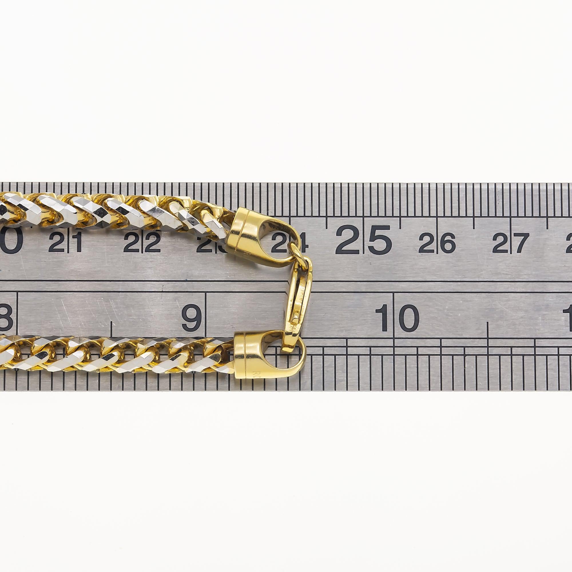 14K GOLD DIAMOND CUT 3MM SOLID CUBAN LINK CHAIN