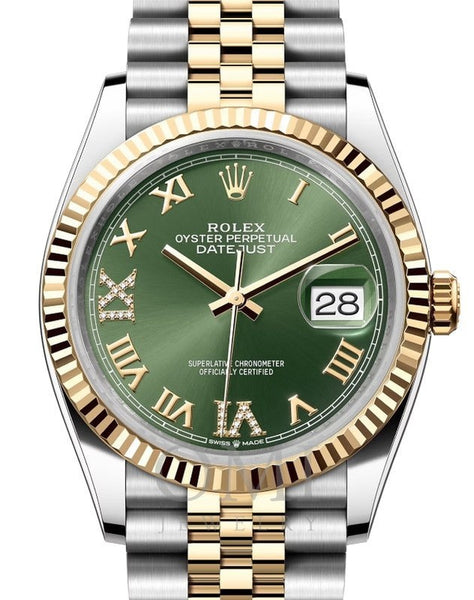 Rolex Datejust 126233 - 36MM Stainless Steel And Yellow Gold Watch With Two Tone Jubilee Bracelet And Yellow Gold Fluted Bezel