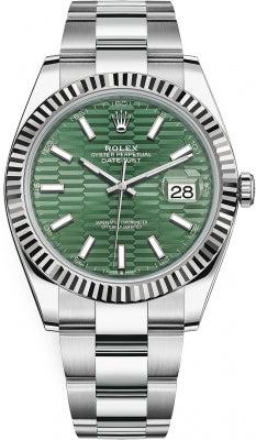 Rolex  Datejust 126334 - 41MM Watch With Stainless Steel Bracelet, Fluted Bezel and Fluted Motif Dial