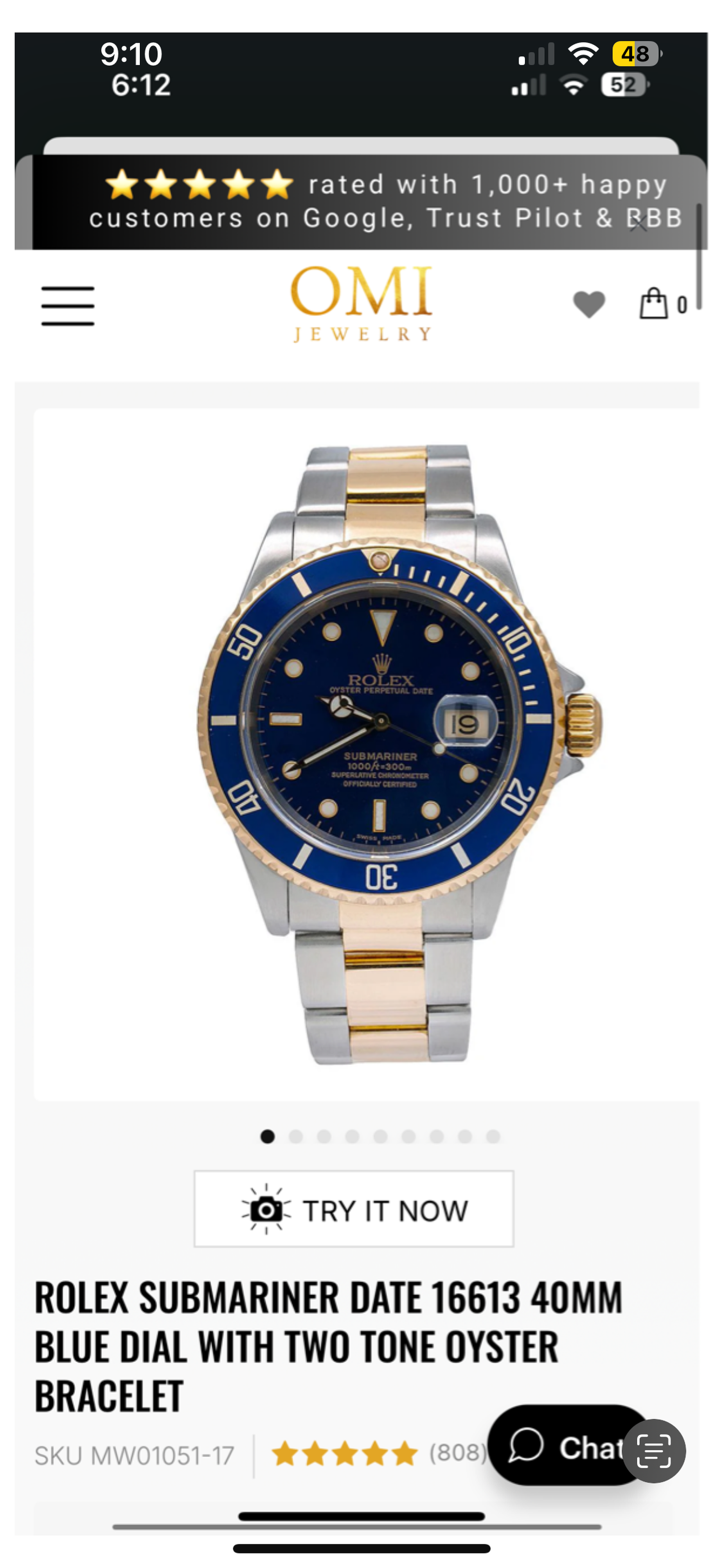 Rolex two tone submariner 16613 and  Patek 4910