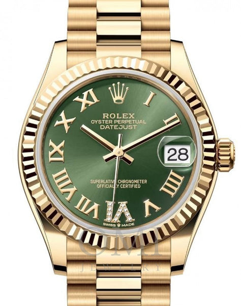 Rolex Datejust 278278 31mm Yellow Gold Watch With Presidential Yellow Gold Jubilee Bracelet