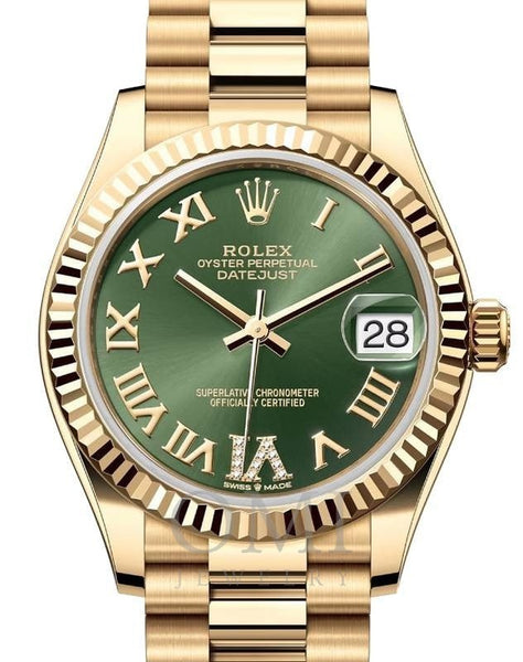 Rolex Datejust 278278 31 mm - Oyster Yellow Gold Bracelet And Yellow Gold Fluted Bezel