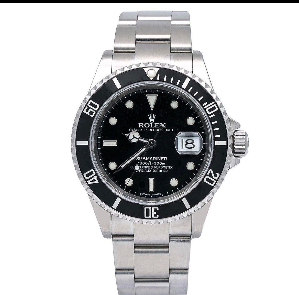 Additional payment  for Rolex Submariner Date 40MM 16610 Black Dial Black  Bezel Stainless Steel Oyster Bracelet no holes case