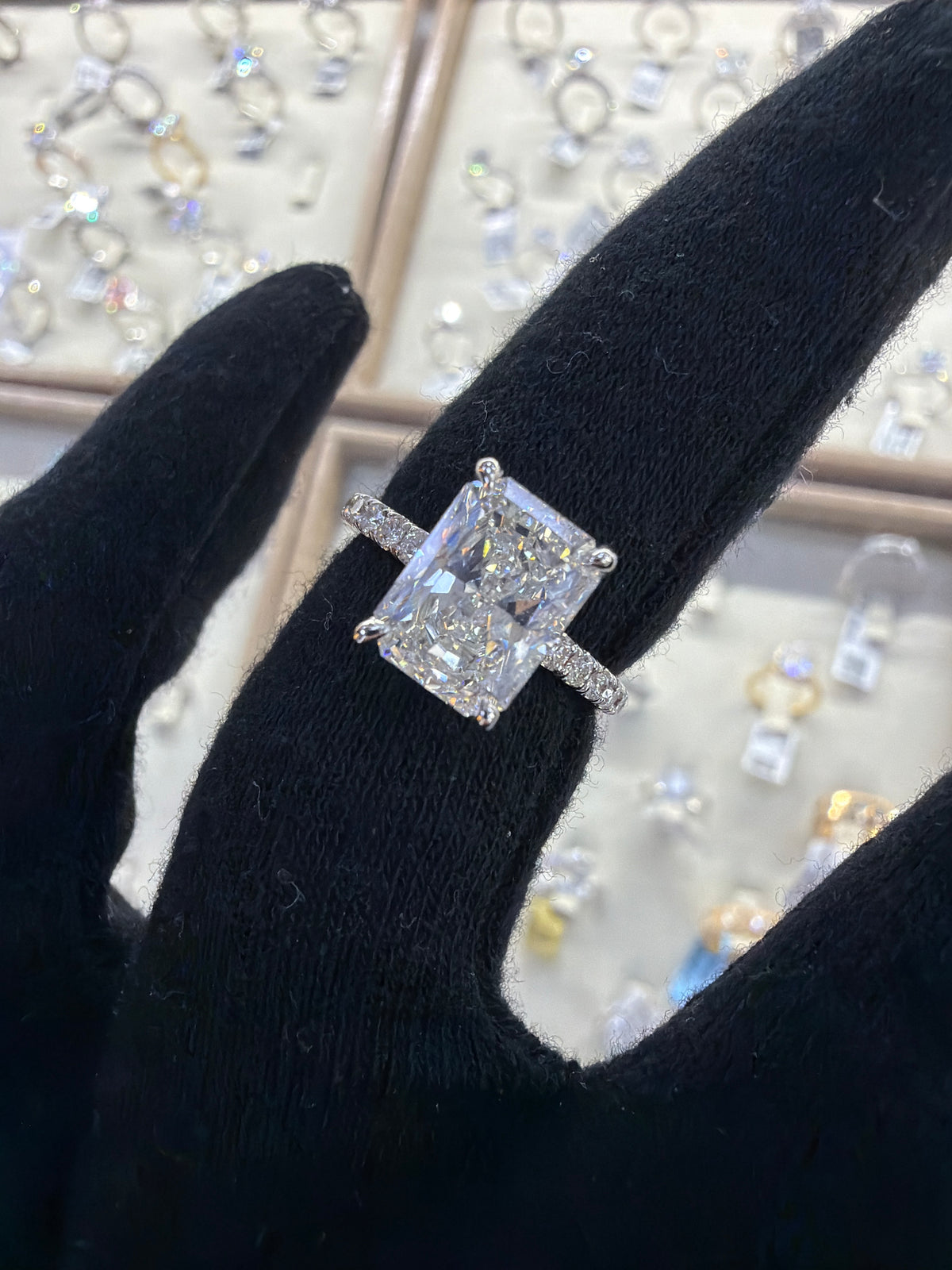 Deposit for 3ct center 14k yellow gold size 5 vs plus quality lab certified diamond ring