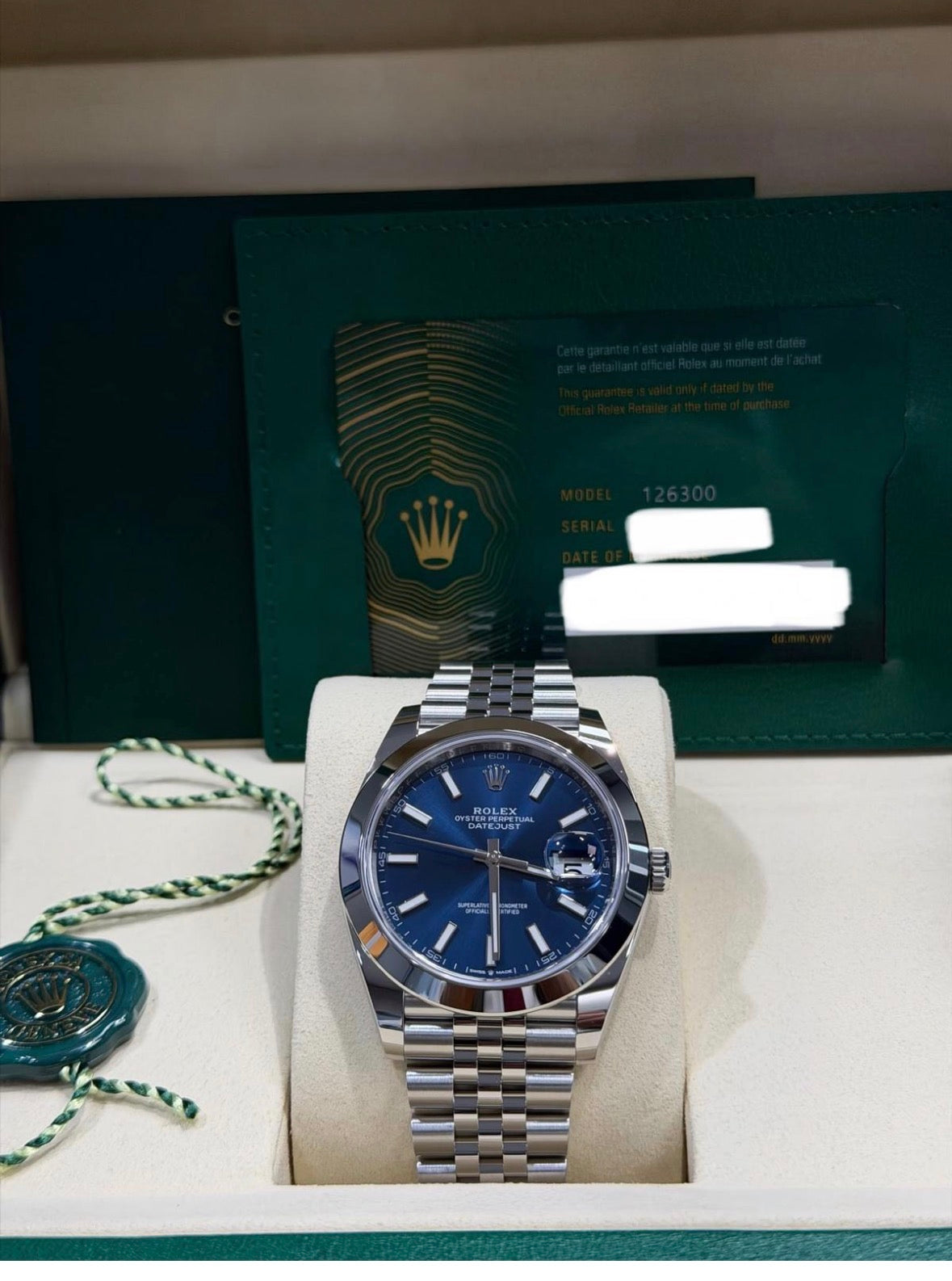 Rolex 126300 41mm blue dial 2026